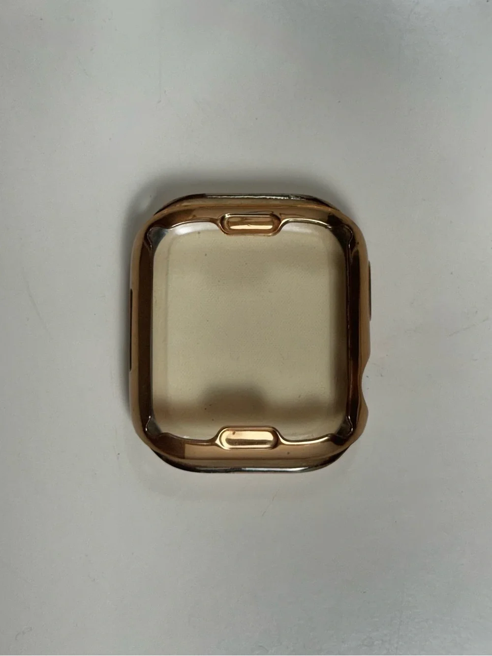 Apple Watch Protective Case Screen Cover 45mm Gold Silicone smartwatch protector